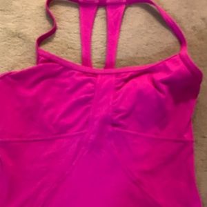 Athleta Size Large Tank Top Hot Pink